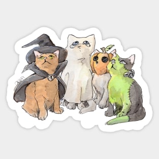 Halloween kitties Sticker